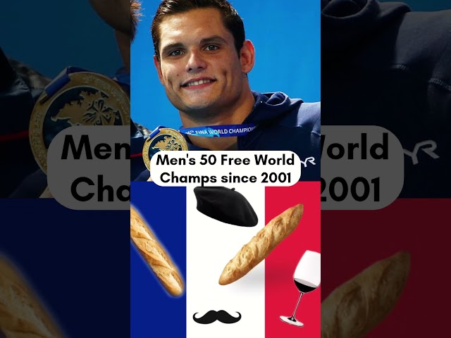 Every Men's 50m Freestyle World Champion since 2001 | #sports #swimming #aquadoha2024
