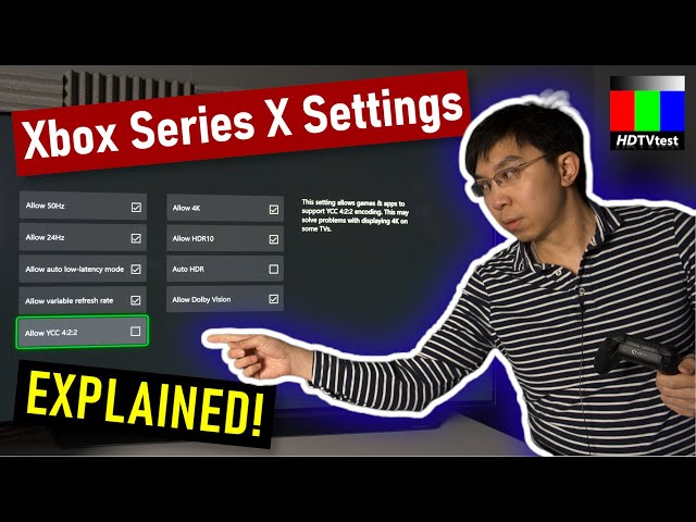 Best Xbox Series X Settings Explained: YCC 422, 8-Bit or 10-Bit, Standard vs PC RGB