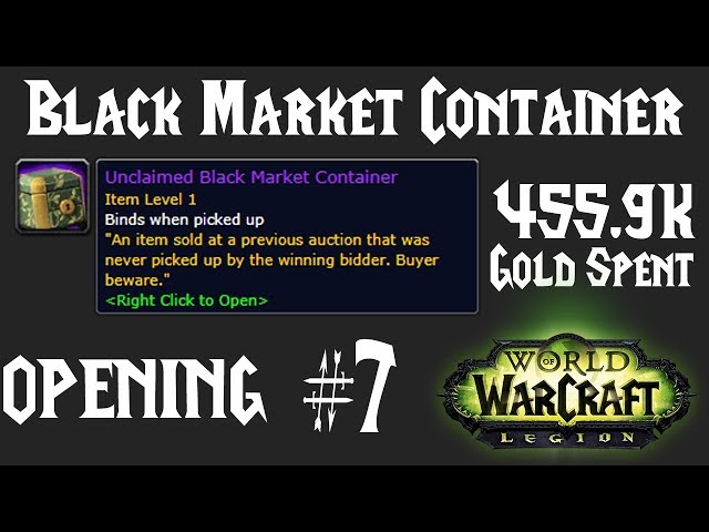 Unclaimed Black Market Container #7