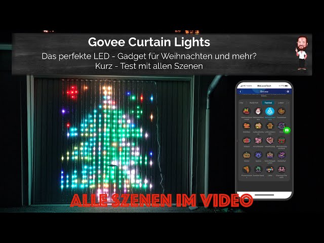 Govee Curtain Lights | The perfect LED gadget for Christmas and more? | The quick test
