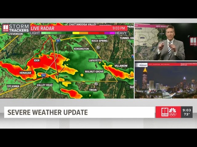 Watch live | Update on overnight severe weather risk in north Georgia, metro Atlanta
