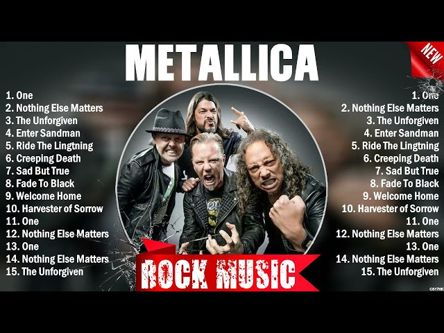 Metallica Greatest Hits Full Album ~  10 Biggest Rock Songs Of All Time