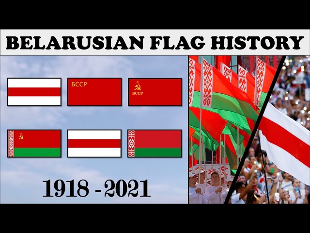 Belarusian Flag History. Every flag of Belarus 1918-2021.