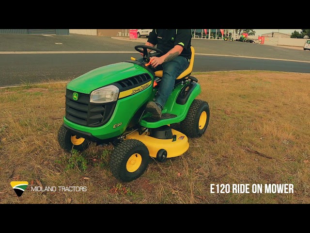 E120 100-series Ride on John Deere Mower Midland Tractors