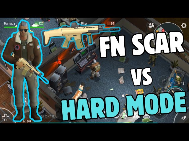 This is the Best Weapon Ever! FN SCAR vs HARD MODE BUNKER ALFA! Last Day On Earth: Survival