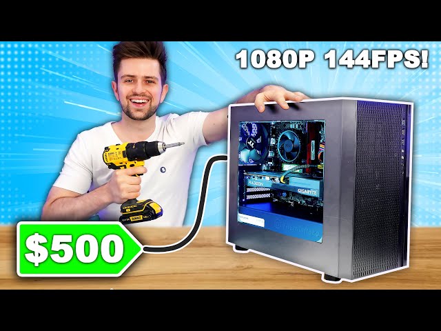 How To Build The Best $500 Budget "Gaming PC" In 2023 (step-by-step)