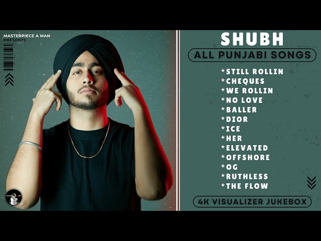 SHUBH Punjabi All Songs (4K Visualizer Video) Jukebox 2023 | SHUBH All Hit Songs | @MasterpieceAMan​