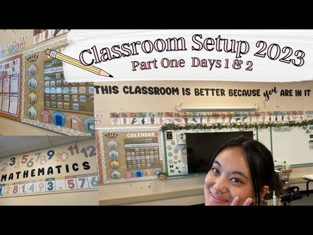 Classroom Setup Day 1 and 2 | unpacking, bulletin boards, & more!