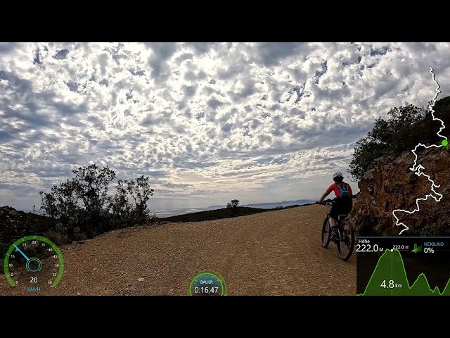 45 minute Indoor Cycling Workout Spain Garmin Ultra HD Video