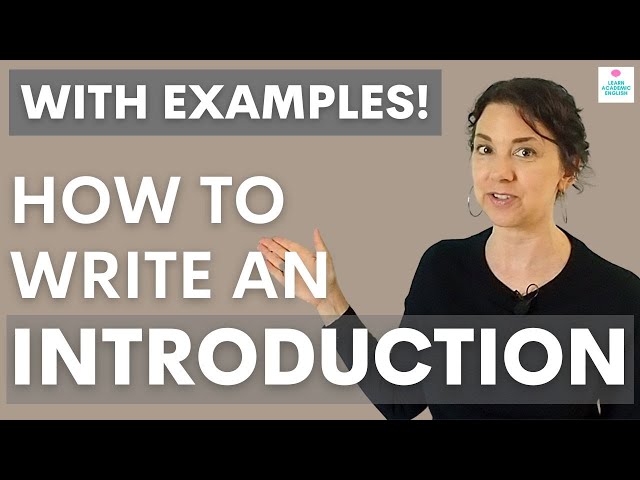 How to Write an INTRODUCTION for an Essay in English with Examples!