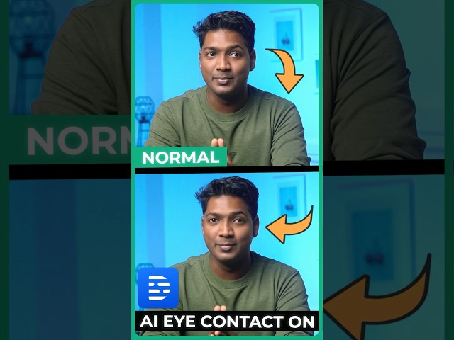 You Won’t Believe This! AI Can Correct Your Eye Contact Now 👁️🪄