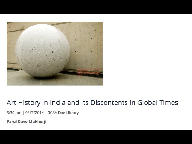 Art History in India and Its Discontents in Global Times