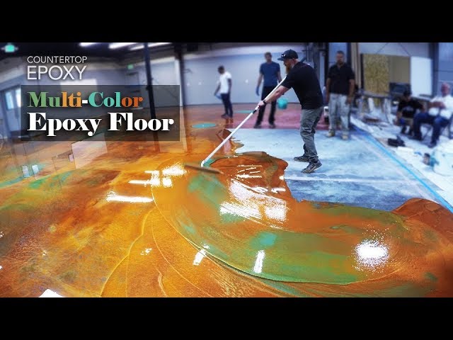 HOW TO Epoxy Floor || Countertop Epoxy || Copper Epoxy Floor || Epoxy Garage Floor | Epoxy floor DIY