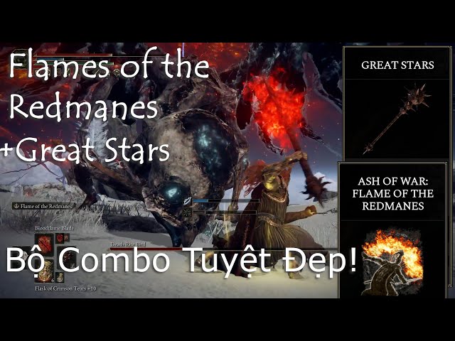 Hướng Dẫn Cách Lấy Bộ Combo Tuyệt Đẹp: Great Stars + Flames of the Redmanes - Execute Boss Dễ Dàng