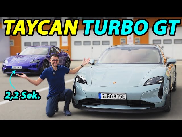 Fährt dieser Porsche Taycan Turbo GT besser als das Tesla Model S Plaid?