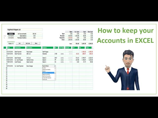 How to keep your accounts in Excel [A guide for small businesses]
