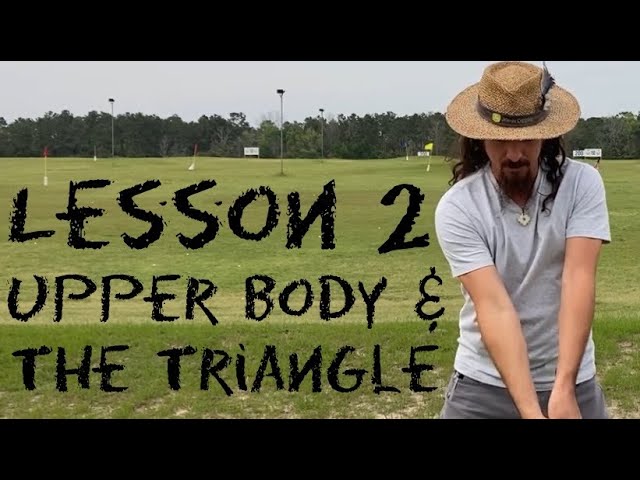 Wizard Golf Instruction Lesson 2 Upper Body Movement and The Triangle