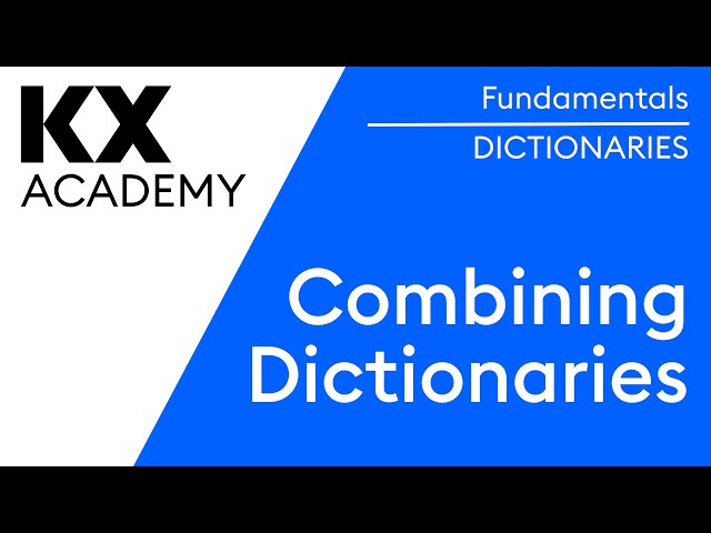 Fundamentals | Combining Dictionaries in kdb | Hands on