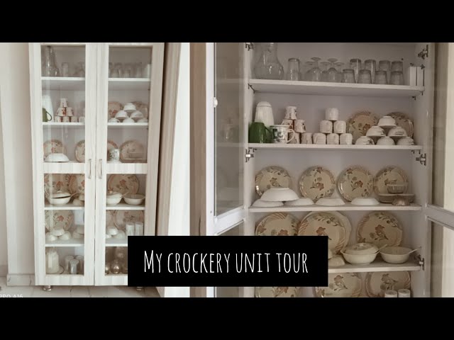 My crockery unit tour + wardrobe 💡 idea + Crockery utensils organisation ideas💡.