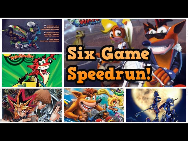 I Speedran Six Different Games in a Row [6000 Twitch Follower Special]