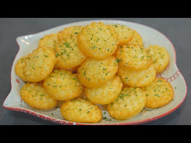 Easy Potato Recipe ! Bubble Potato !  Crispy Delicious , Incredibly Easy ! Potato Snacks