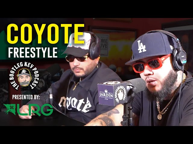 Coyote Freestyle Over 2 Different Beats on The Bootleg Kev Podcast
