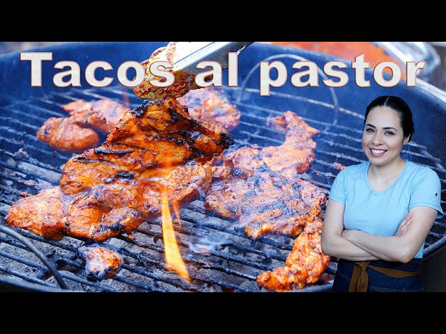 Tacos al pastor on a GRILL | Marinated pork tacos with pineapple recipe | Villa Cocina