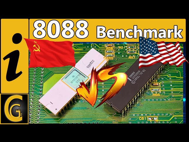 Soviet K1810VM88 VS Intel 8088 Benchmark on high integrated Philips Mainboard.