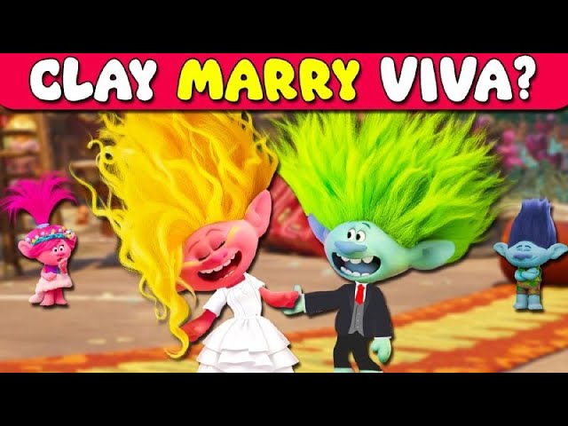 Guess the Trolls Band Together Character by Clue | Viva and Clay Getting Married?? ​⁠