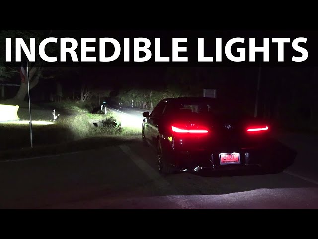 BMW i7 headlights test