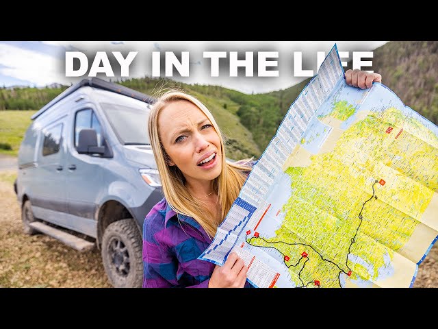 VAN LIFE | TRAVEL DAY in the Life | (Million Dollar Highway Road Trip - Travel Vlog)