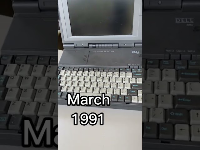 Dell 325n 1991 Laptop #dell #laptop #vintage
