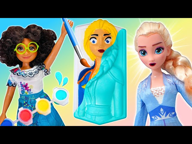 Disney Encanto Mirabel & Disney's Elsa Back To School Fun Painting Activity | Fun Videos For Kids