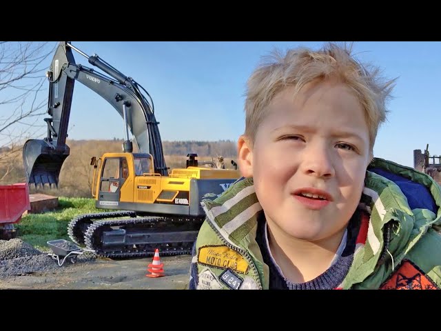 Bruder Trucks Rescue Mission in Jack City: The Adventures of Johnny E. and the RC Excavator!