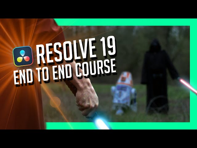 DaVinici Resolve 19 - Full Course with FREE Practice Footage! [Make A Star Wars Film Scene!]