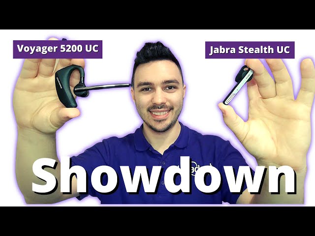 Plantronics Voyager 5200 UC VS. Jabra Stealth UC Showdown + Mic Test