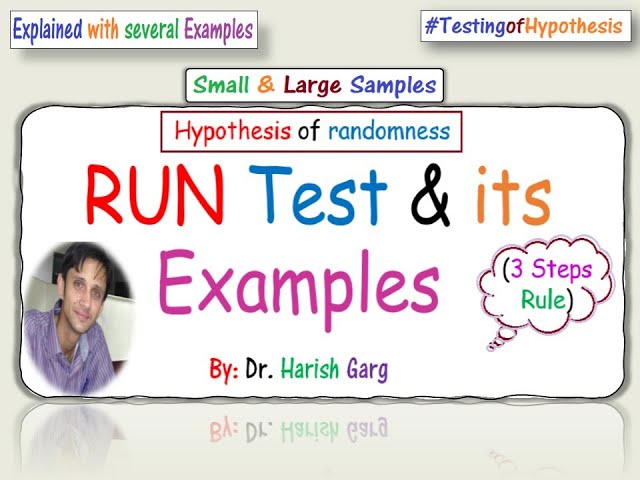 RUN Test - Non Parametric Test for Small and Large Samples