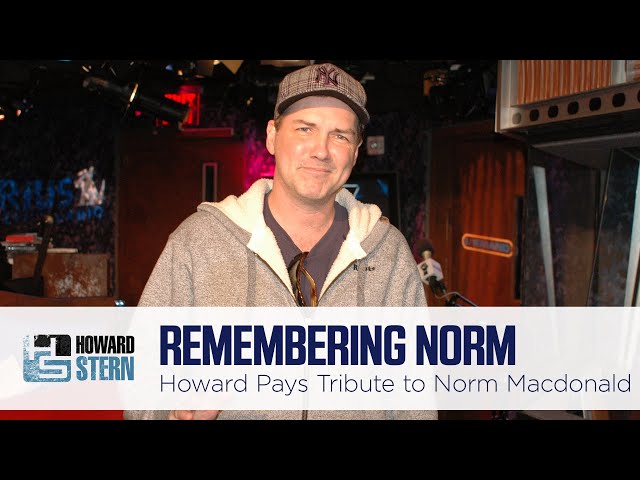 Howard Remembers Stern Show Regular Norm Macdonald