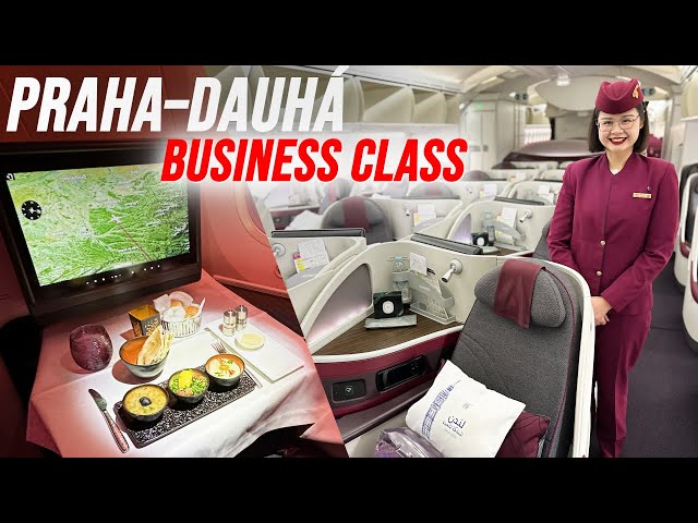 Co vás čeká na palubě Boeingu 787-8 Qatar Airways na lince z Prahy do Dauhá?