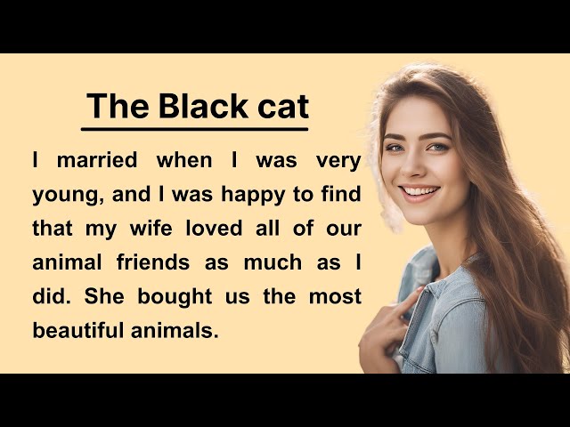 The Black cat By English 5days || How To Improve English || English Listening Practice