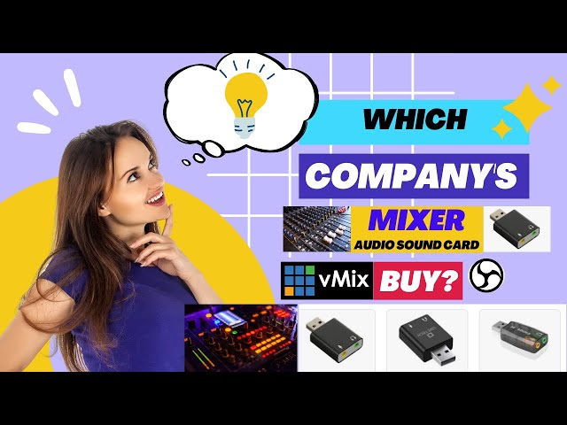 Which company's Mixer Audio Sound Card  Buy | vMix Live Streaming Best Quality Mixer Sound Card  Buy