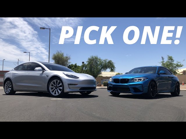 Base Tesla Model 3 vs BMW M2...Surprising Results