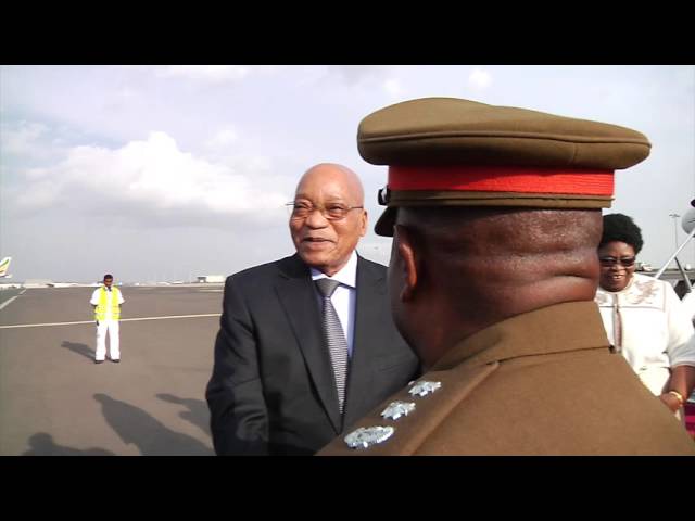 President Jacob Zuma arrives in Ethiopia for AU Summit