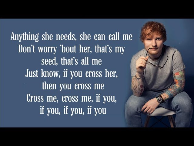 Ed sheeran - Cross Me (Lyrics) FT. Chance the Rapper & PnB Rock