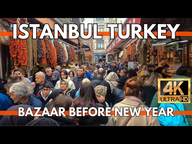 ISTANBUL TURKEY CITY CENTER EMINONU BAZAAR,SIRKECI 4K VIDEO ULTRA HD WALKING TOUR IN OLD CITY