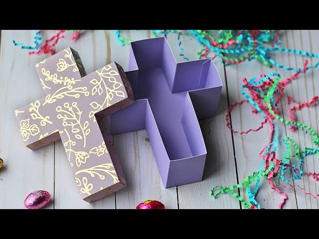 Cross Shaped Gift Box Tutorial | Easter Crafts 🐣 DIY Gift Boxes