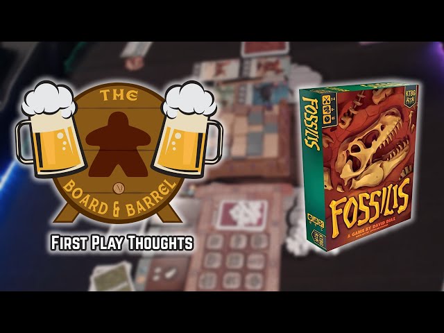 Board Game Review - Fossilis - First Play Thoughts