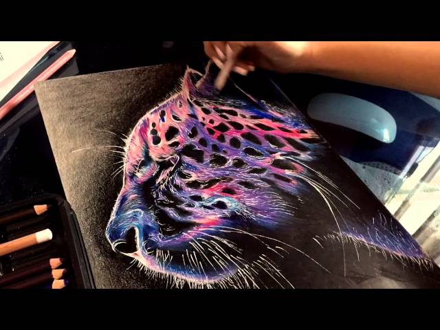 Speed Drawing With Colored Pencils