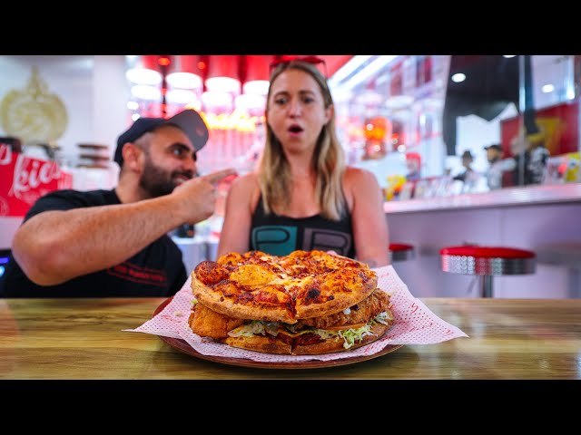 Finish This Pizza Burger In Less Than 10 Minutes, Win $100