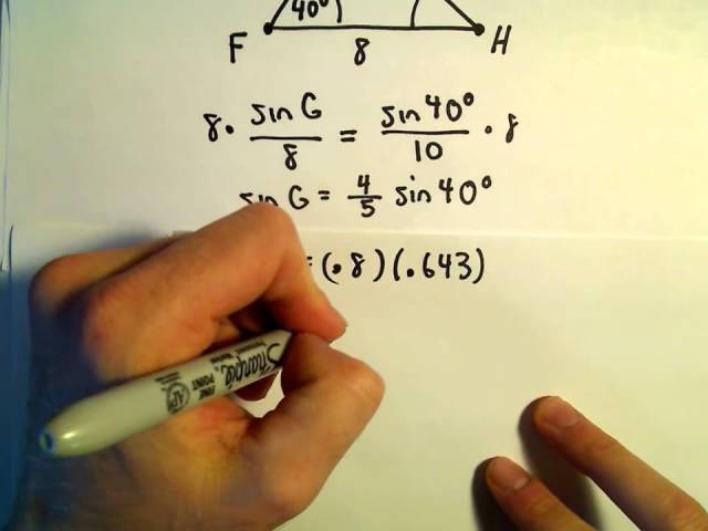 Solving a Triangle, SSA, Example 1